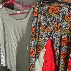 LuLaRoe outfit. XL Irma and stunning TC leggings.